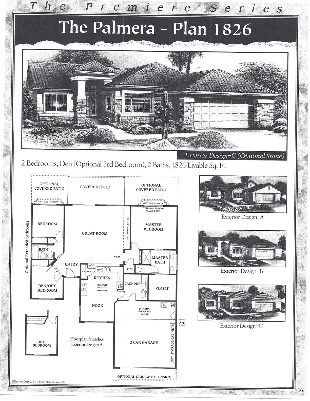 PebbleCreek Real Estate Floor Plan Palmera 1826